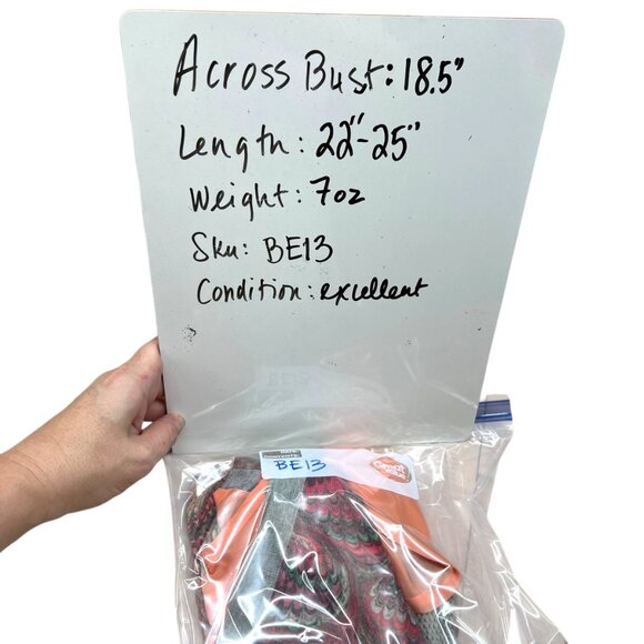 Desigual Printed Cardigan Heart Accent Sweater Sheer Back Size Medium - Picture 9 of 10